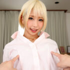 【画像+動画】 【VR】偏差値32底辺ヤリマン女子のあからさまな見せつけパンチラに釣られまいと無視していたが乳首位置当てゲームで追い打ちかけられあえなくフル勃起【エロ偏差値85】オッパイくっつけ座位＆デカ尻杭打ちピストン騎乗位で肉棒シゴかれ無念の4射精 乙アリス