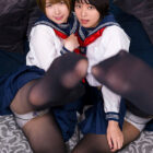 【画像+動画】 【VR】メスガキ女子校生二人に足蹴にされるパンストM性感