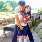 【画像+動画】 仲良し黒髪つるぺたスレンダー美少女とイタズラ温泉旅行